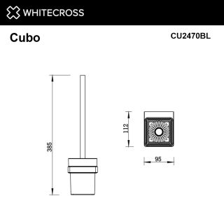 Ёршик подвесной WHITECROSS Cubo CU2470GLB брашированное золото